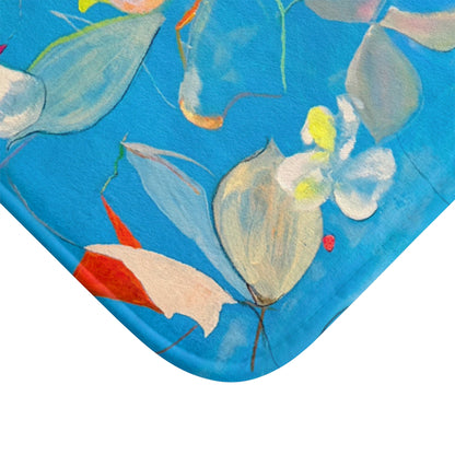 Bath Mats Abstract Dance Leaves