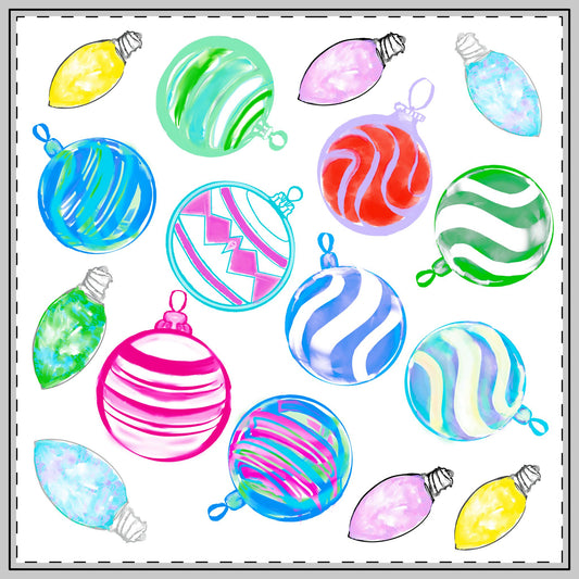 Ornaments Square Tablecloth