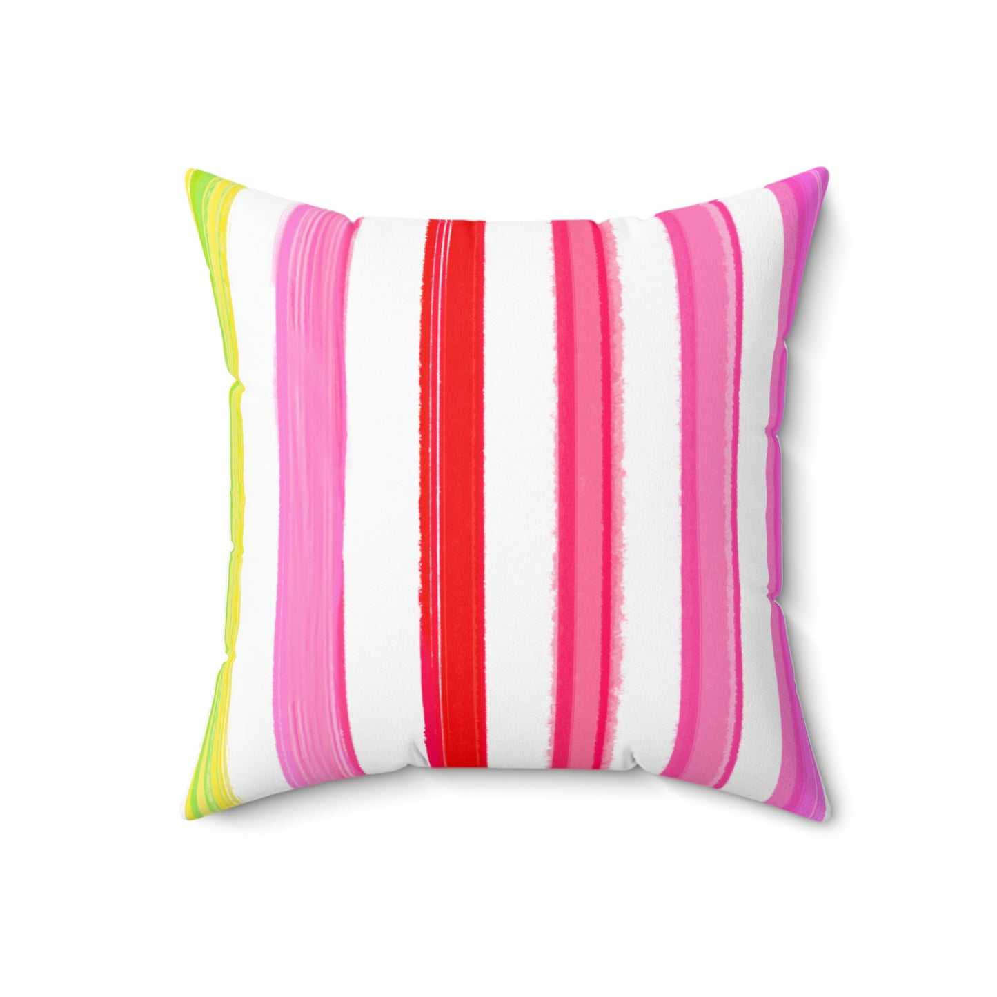 Square Pillow Watercolor Stripes