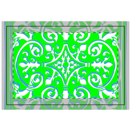Quilted Placemat Hand-Drawn Classic