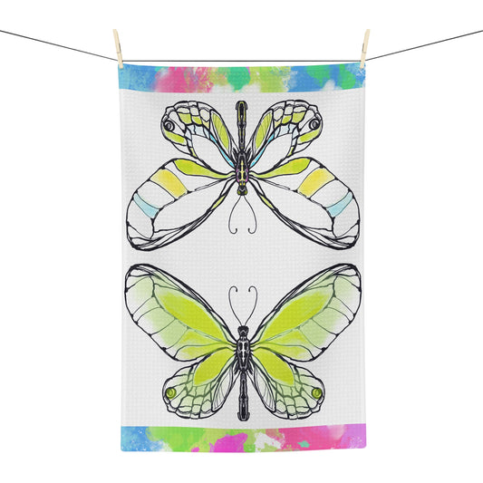 Flutterstripe Microfiber Tea Towel