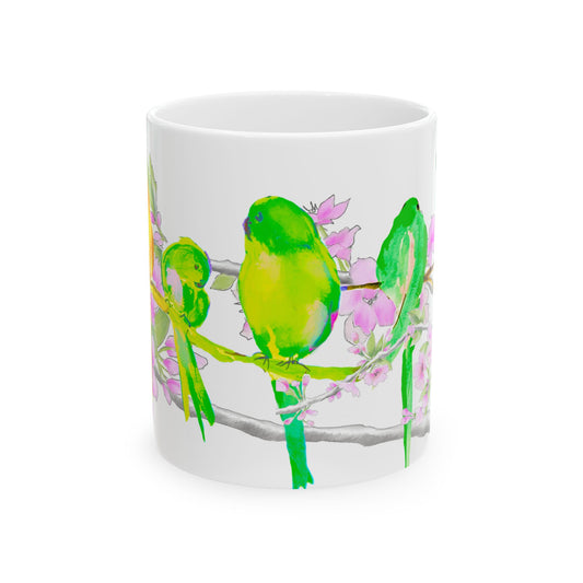 Mugs Blossoms & Birds Ceramic