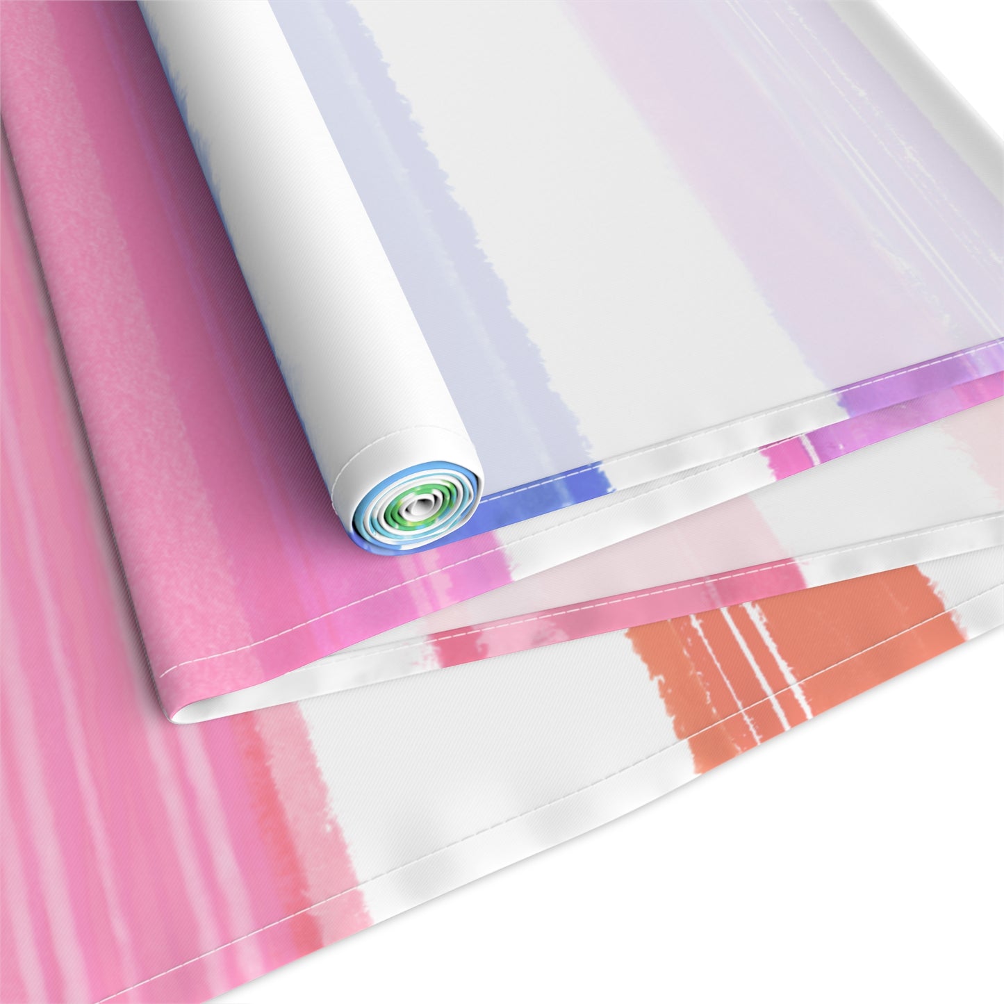 Watercolor Stripes Table Runner