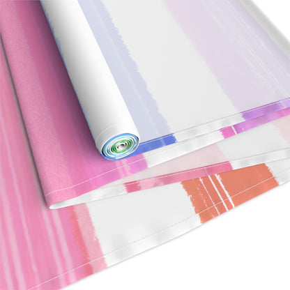 Watercolor Stripes Table Runner