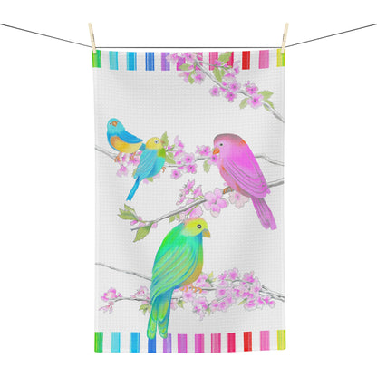 Jolly Birds Microfiber Tea Towel