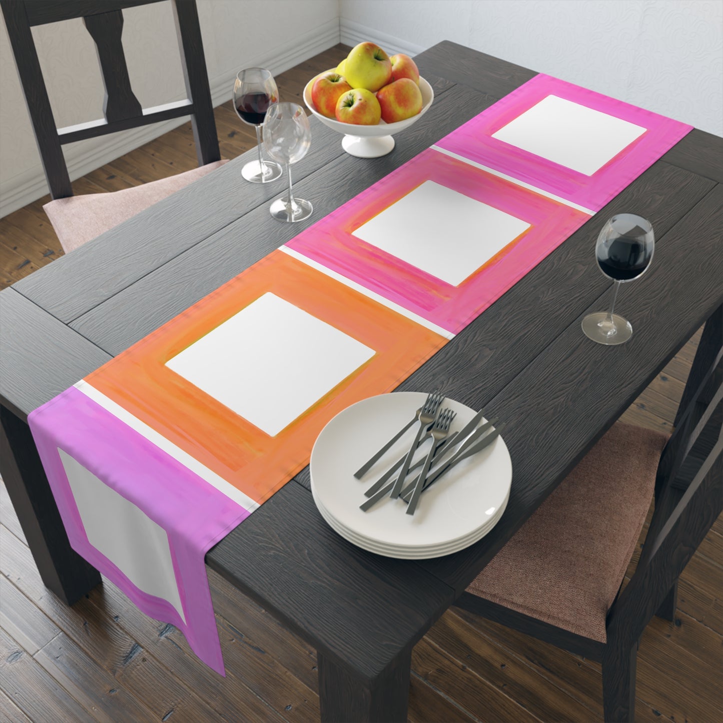 Table Runner Color Block (Cotton or Poly)