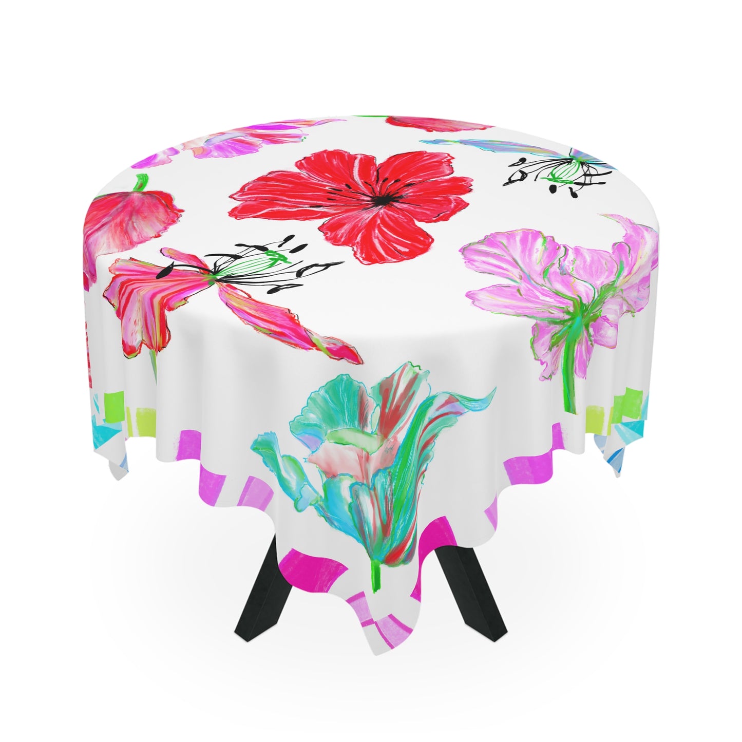 Vibrant Tulips Tablecloth