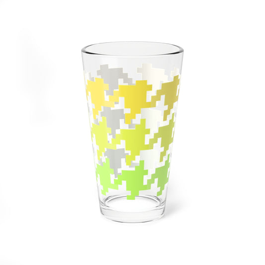 Mixing Glass, 16oz Houndstooth Fun