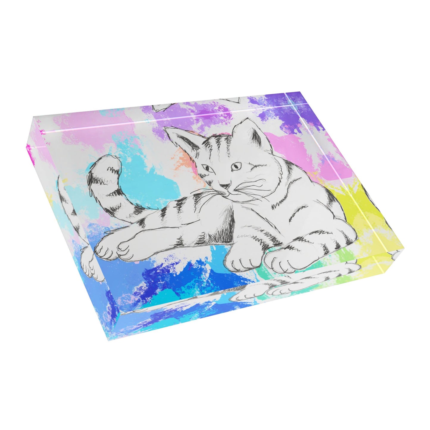Kitty Fun Acrylic Block