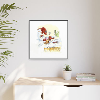Dogi Fun Matte Canvas Framed