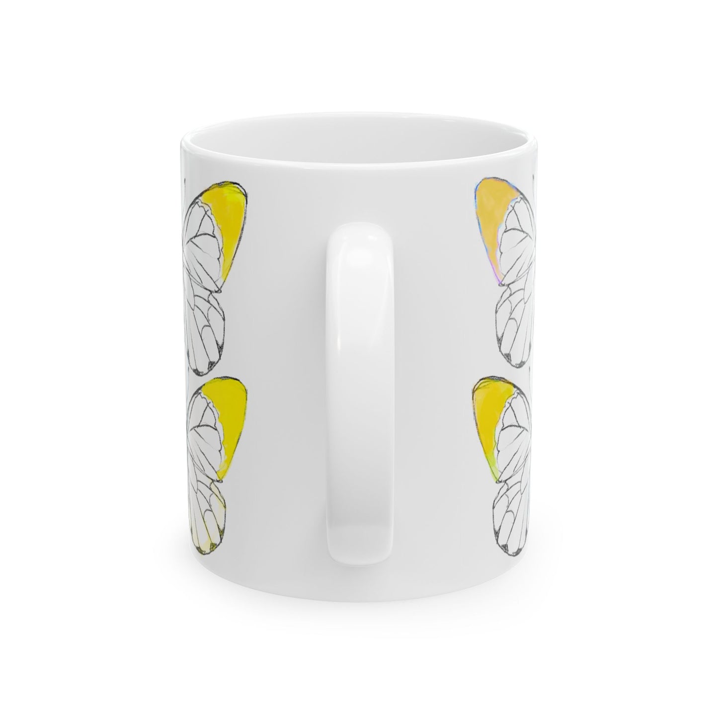 Chroma Ceramic Mug, (11oz, 15oz) Yellow