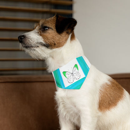 Pet Bandana Collar Colorful Flutter Charm
