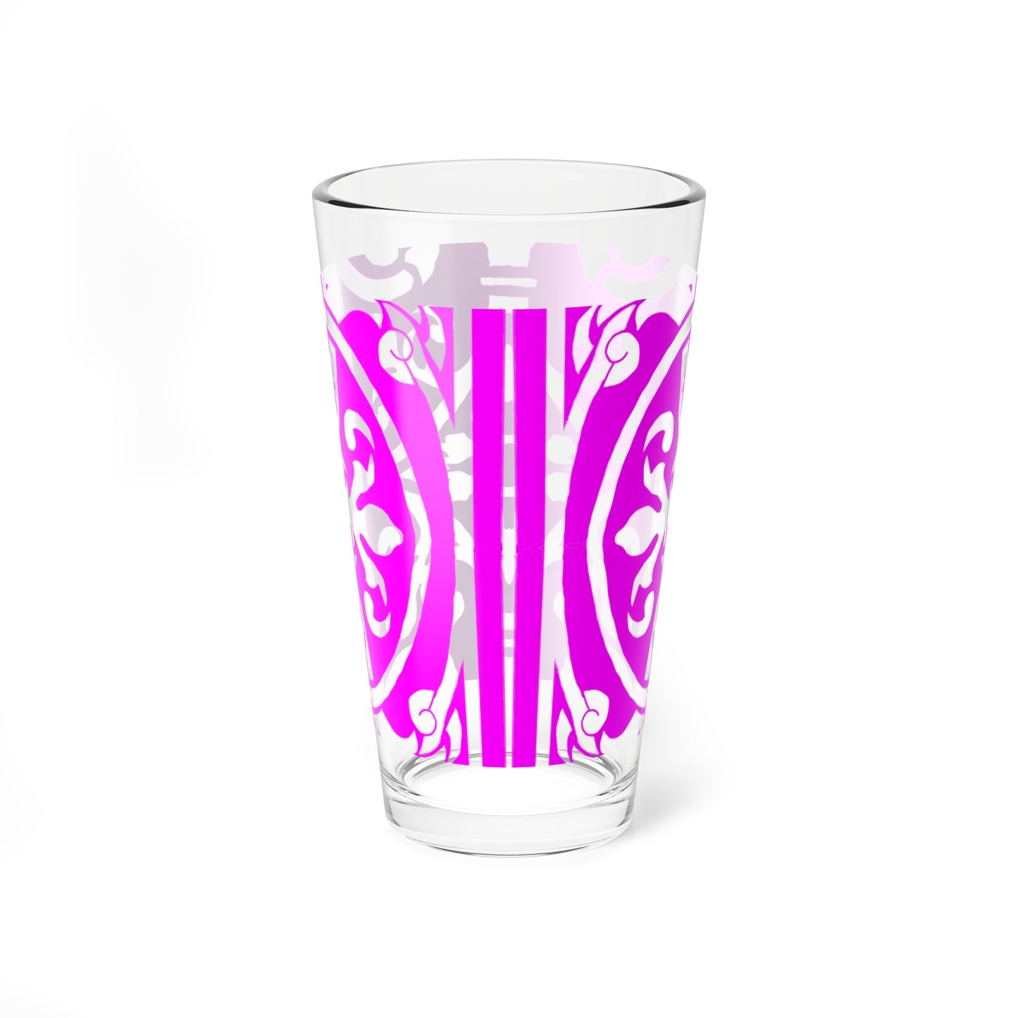 Mixing Glass, 16oz Scrollwork Art
