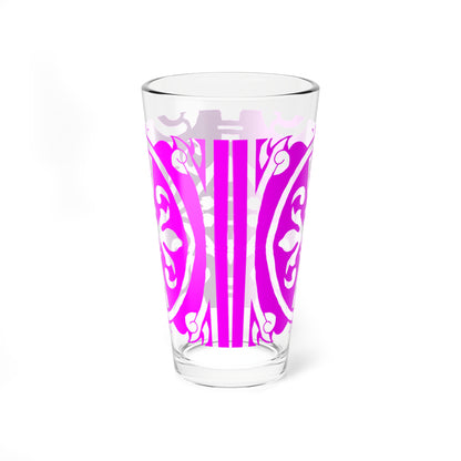 Mixing Glass, 16oz Scrollwork Art