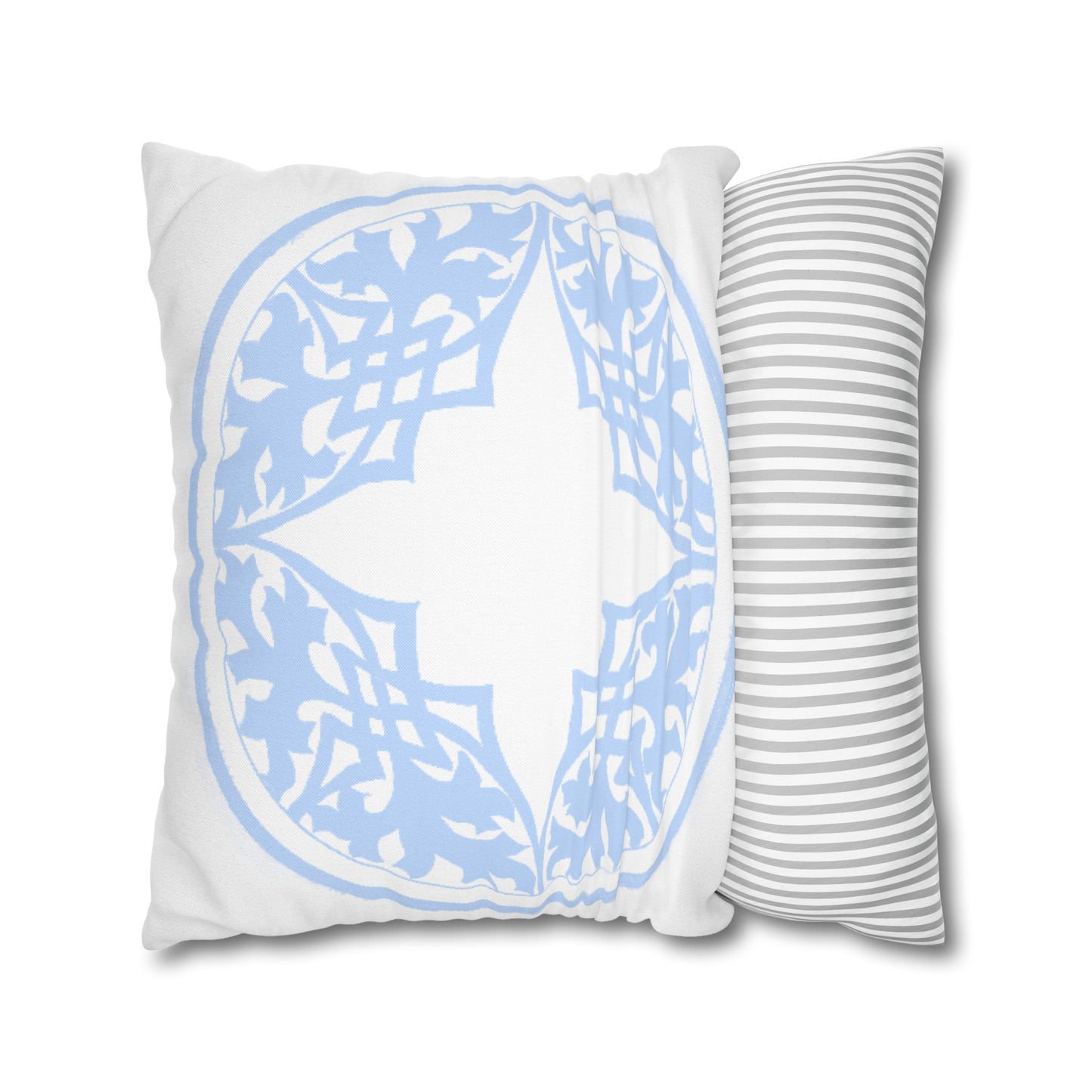 Blue and White Porcelain Square Pillowcase