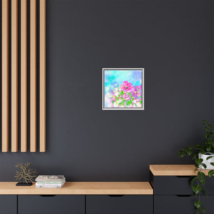 Flower Fun Framed Matte Canvas