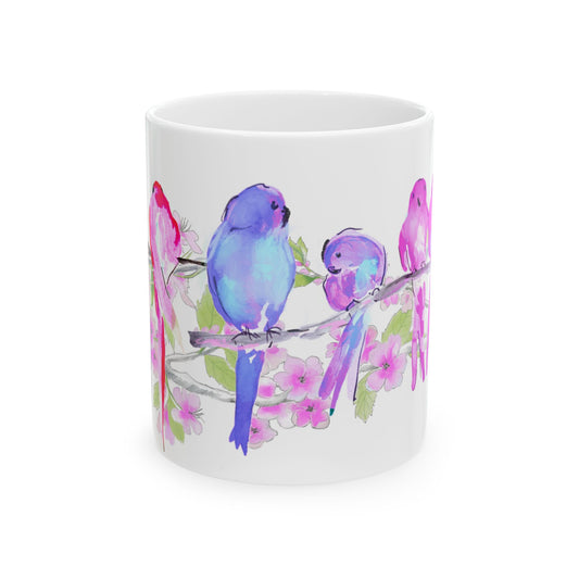 Blossoms & Birds Ceramic Mugs