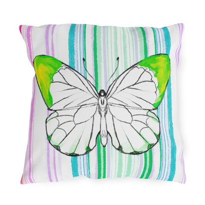 Copy of  Pillows Outdoor Watercolor Butterfly Whimsy