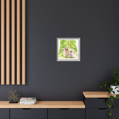 Dogi Fun Matte Canvas Framed