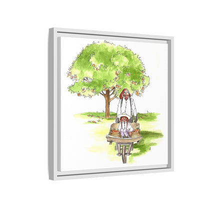 Dogi Fun Matte Canvas Framed