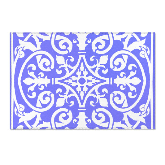 Scrollwork Indoor/Outdoor Rug Lilac
