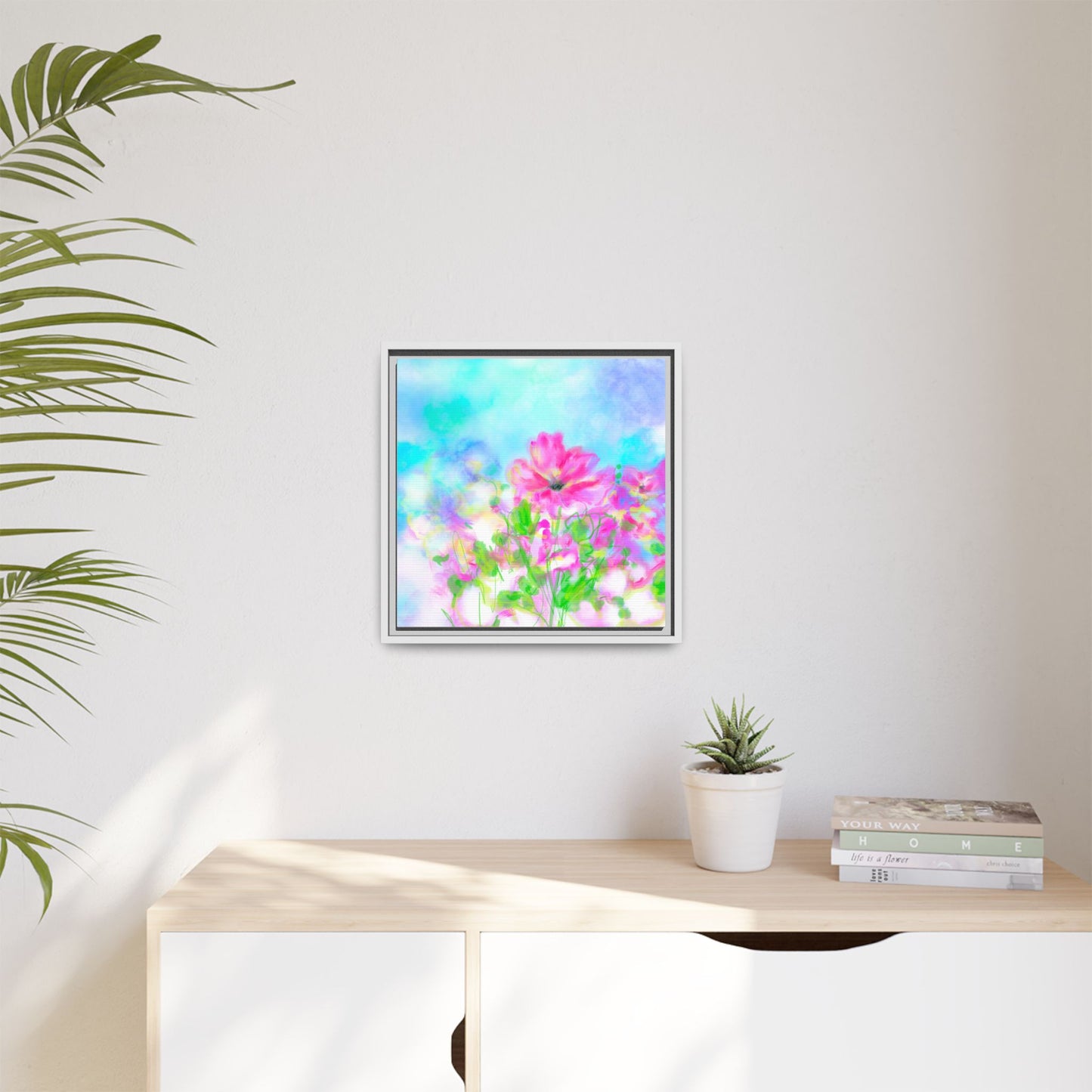 Flower Fun Framed Matte Canvas