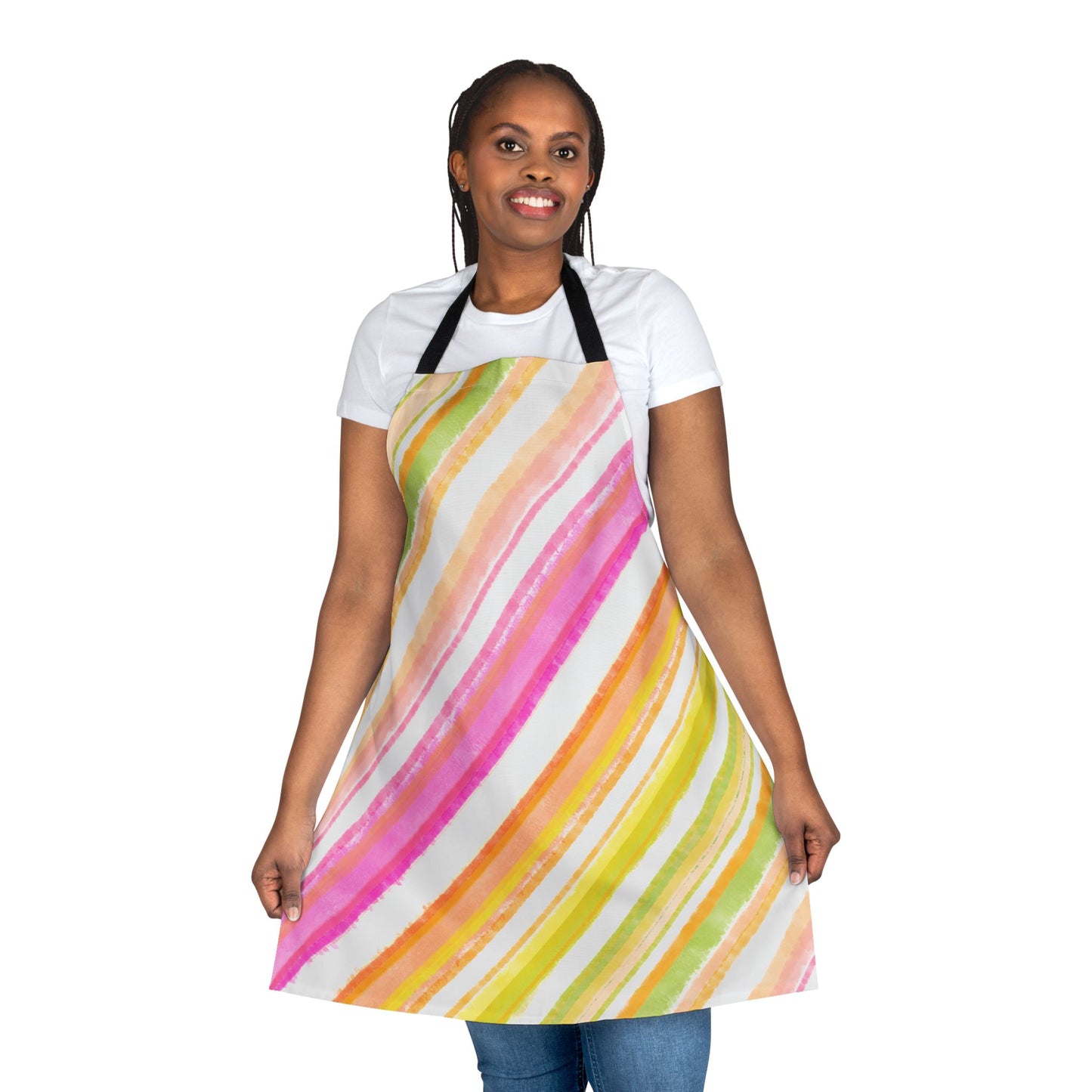 Aprons Watercolor Diagonal Stripes