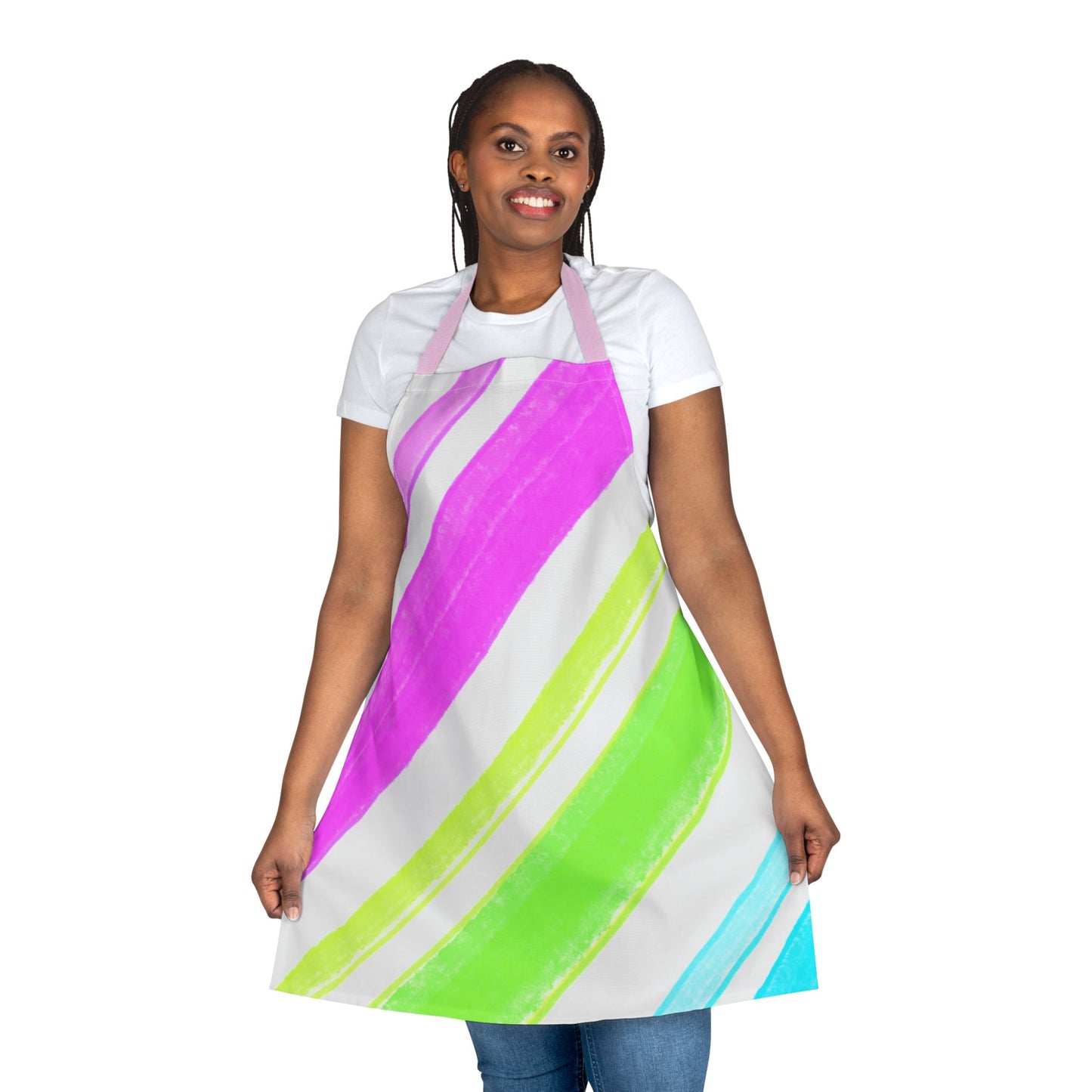 Aprons Watercolor Diagonal Stripes