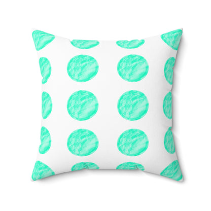 Polka Dot Joy Pillow "Light from within beautifies a home"