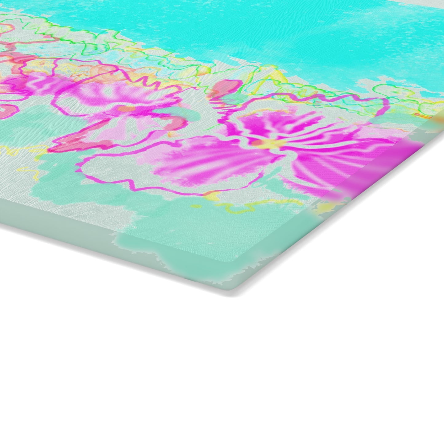 Glass Cutting Board Watercolor Abstract Landscape