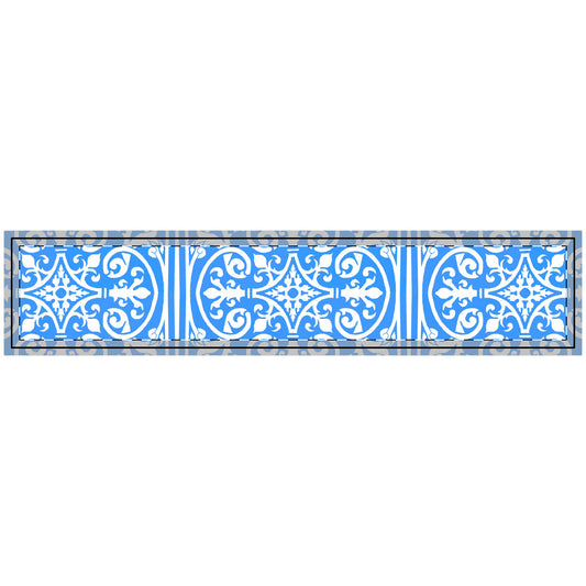 Quilted Table Runner Blue & White Porcelain