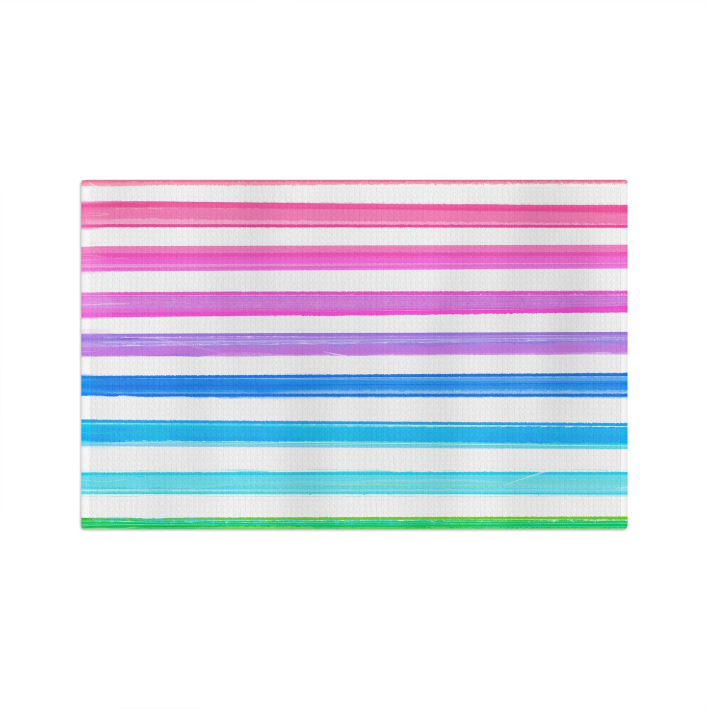 Watercolor Stripes Tea Towel
