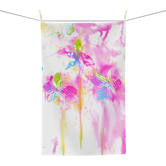 Dish Towels Microfiber Watercolor Pinwheels