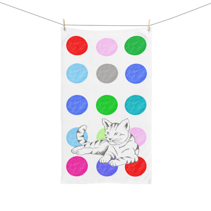 Kitty Fun Hand Towel Multi-Color