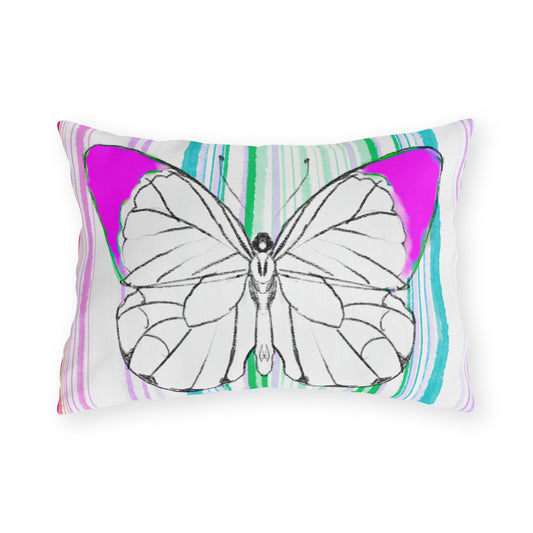 Pillows Outdoor Watercolor Butterfly Whimsy
