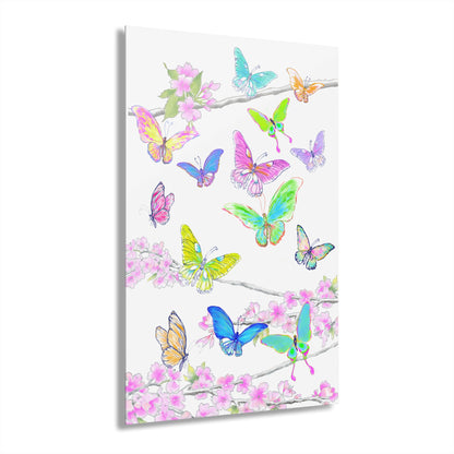 Blossom Glide Acrylic Prints B (French Cleat Hanging)