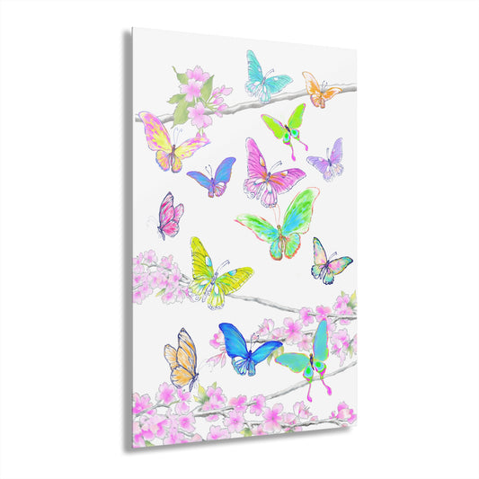 Blossom Glide Acrylic Prints B (French Cleat Hanging)