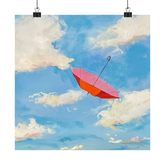 Art Decor Matte Posters Umbrella Dreams