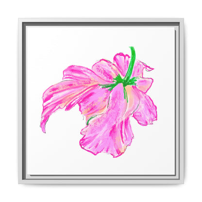 Dancing Tulips Matte Canvas, Framed (Multi-color) Pink