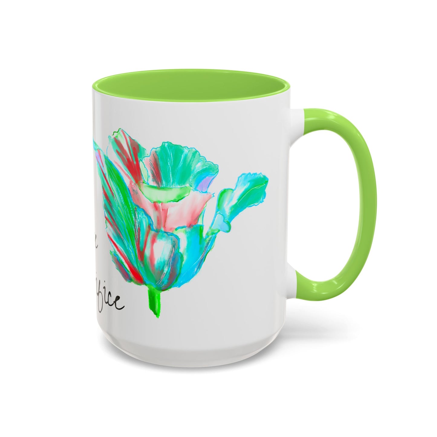 Vibrant Tulips Mugs  “Dare to Sacrifice”