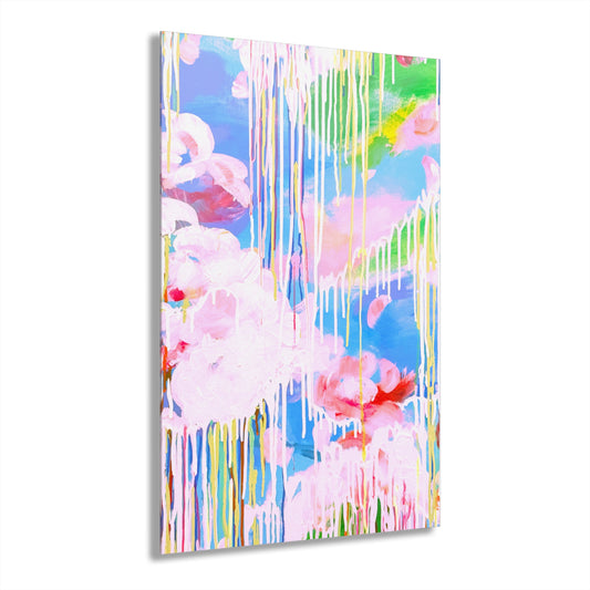 Acrylic Wall Art Color Drizzle