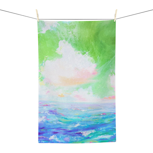 Dish Towels  Microfiber Sky Kiss Green
