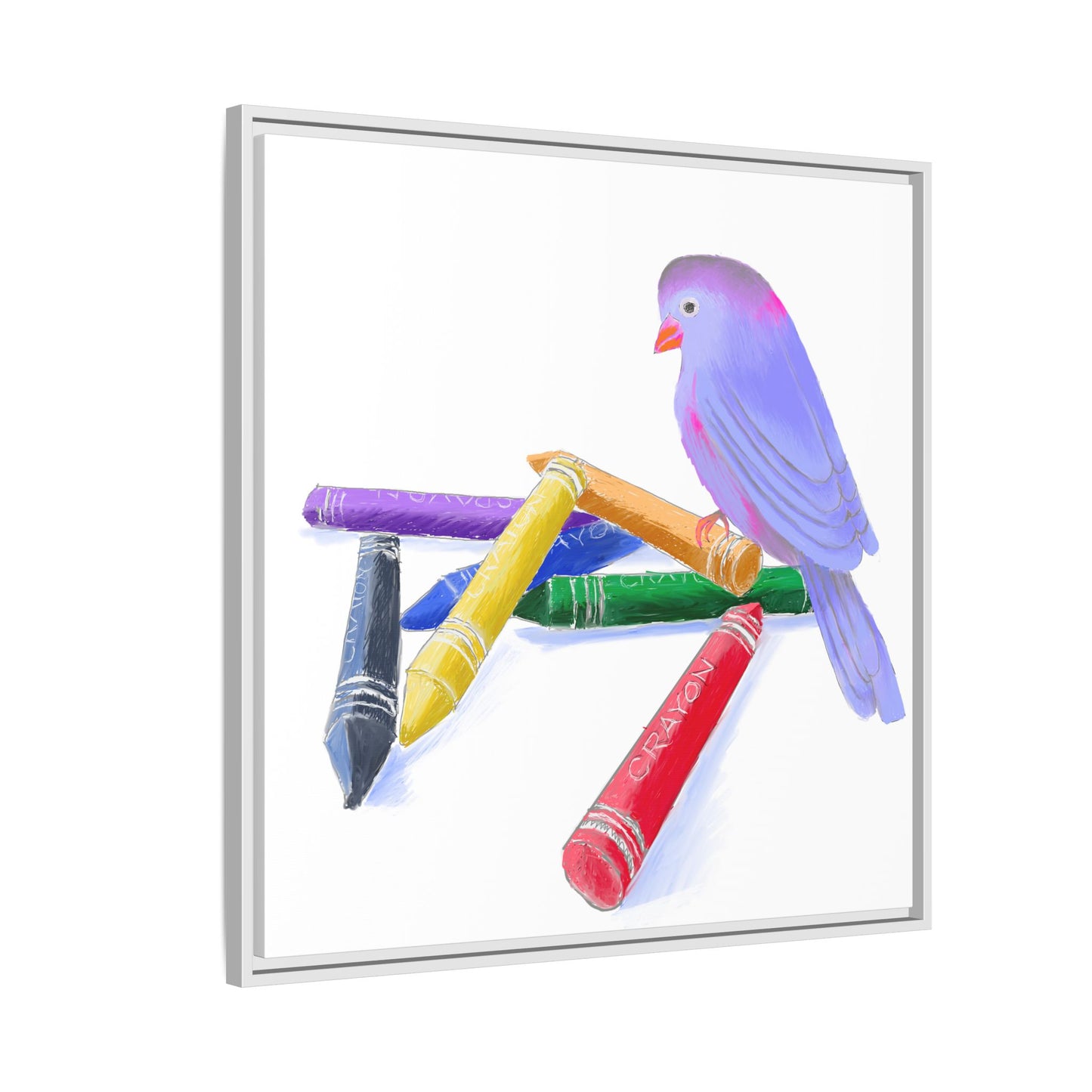 Jolly Birds Matte Canvas Framed