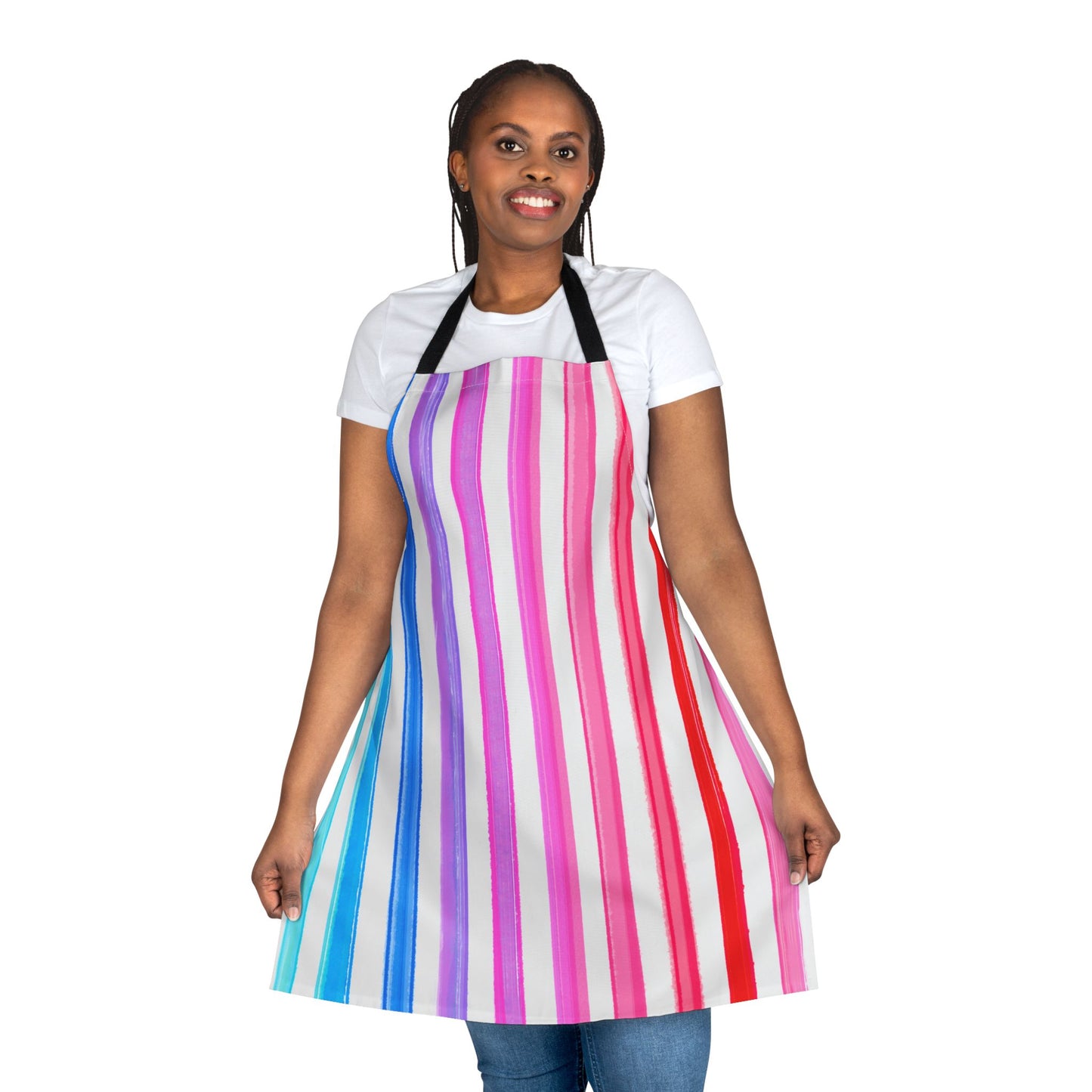 Aprons Watercolor Rainbow Stripes