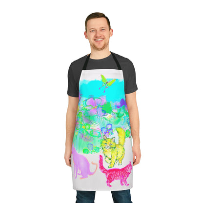 Colorful Cat Apron