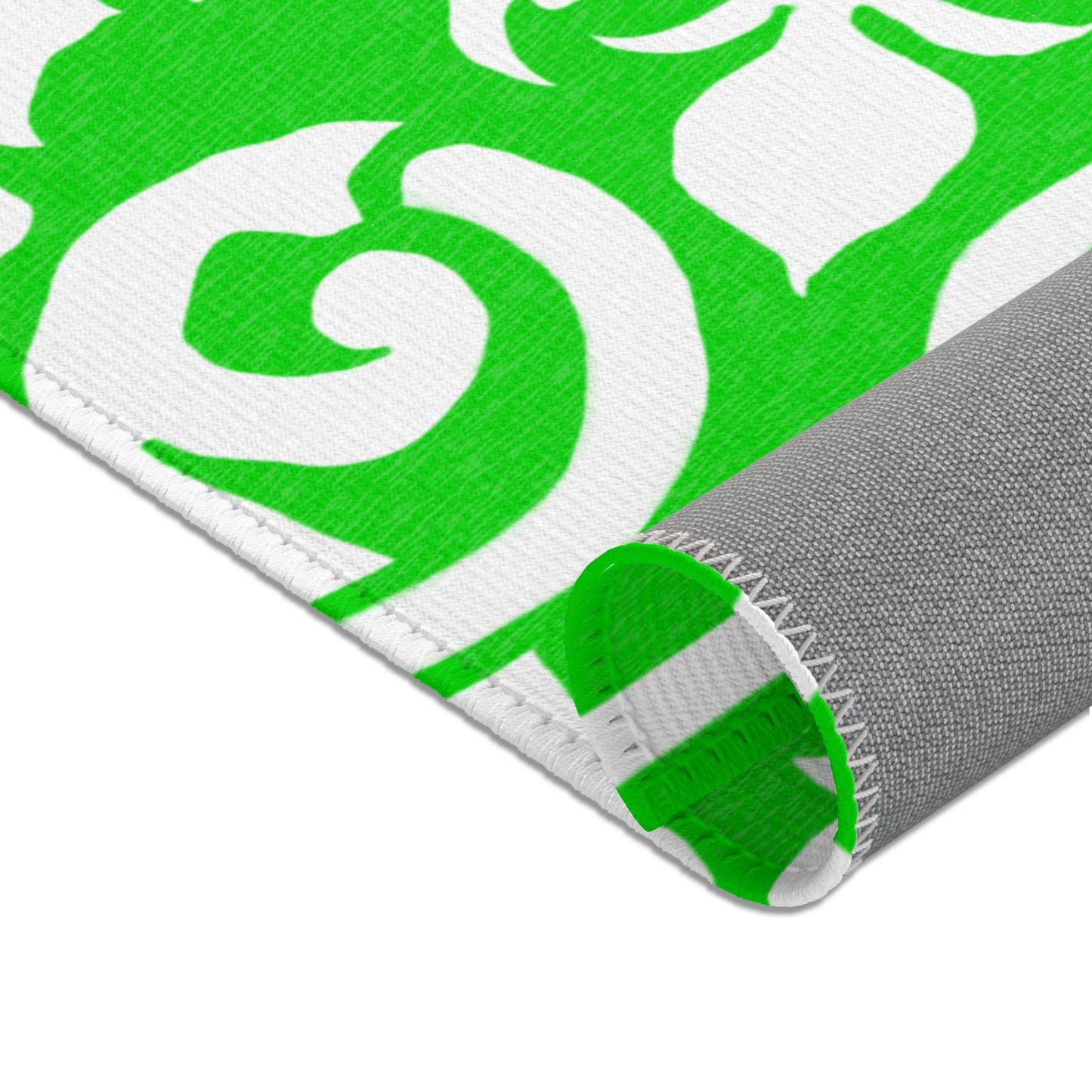 Scrollwork Indoor/Ourdoor Rug Green