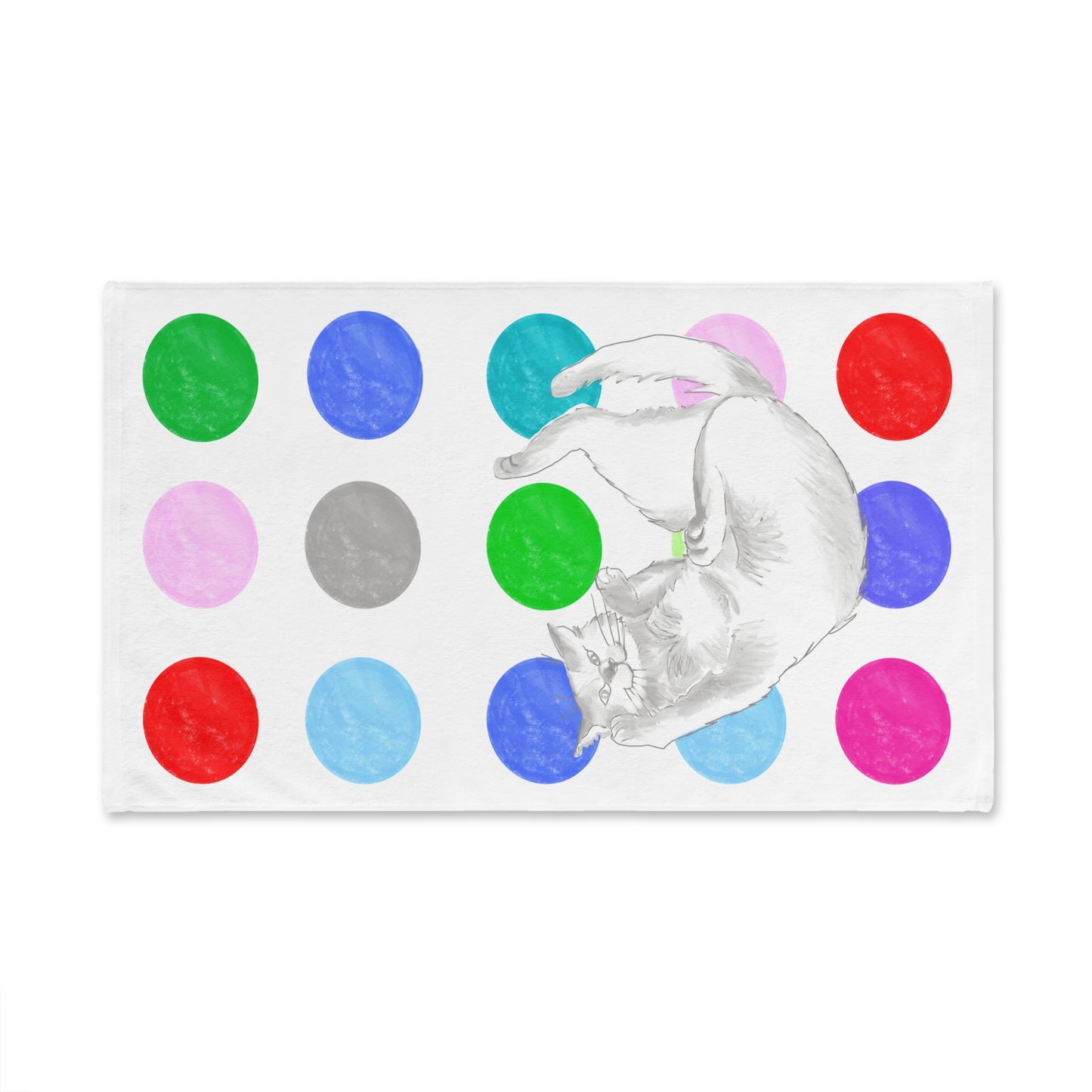 Kitty Fun Hand Towel Multi-Color