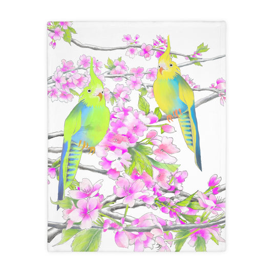 BlanketVelveteen Microfiber (Two-sided print) Cherry Chirp