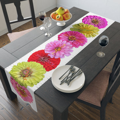 Table Runner Zinnia Fun Cotton or Poly