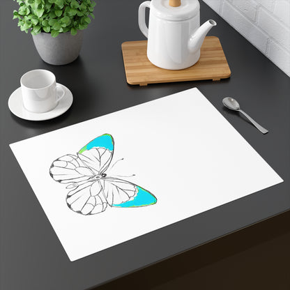 Placemat, 1pc Lucy Butterfly Aqua